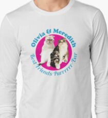 Olivia & Meredith Best Friends Purrrever Long Sleeve T-Shirt