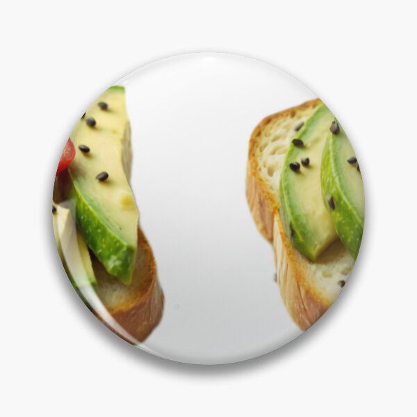 Item preview, isolated bread with avocado  designed and sold by Creative88Art.
