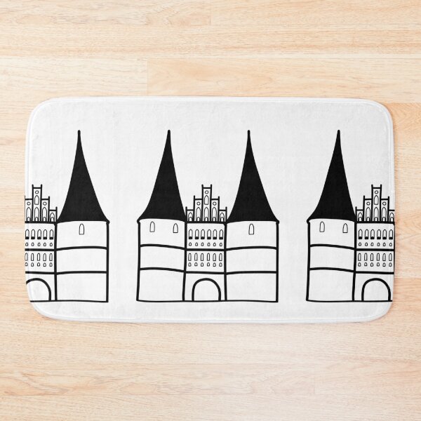 Item preview, Illustration of Holstentor – Lübeck | Famous Landmarks in Germany designed and sold by RM-Journey.