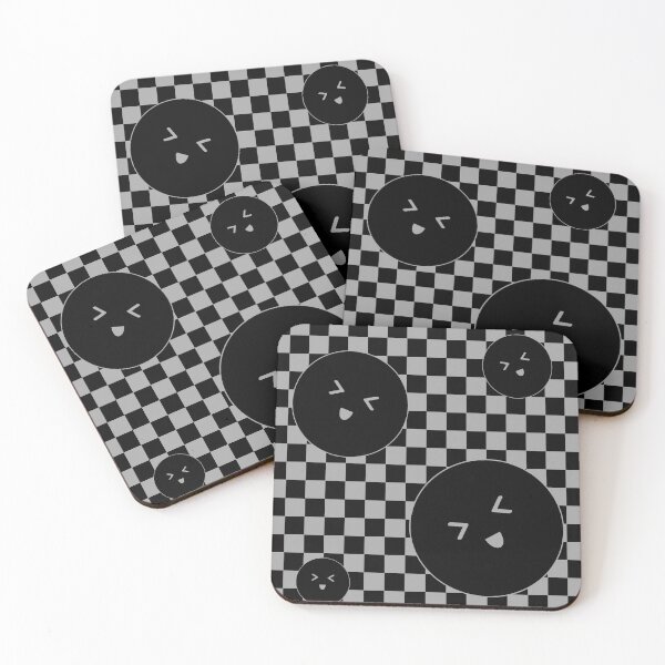 Item preview, Emoticons with checkered background, happy gift designe designed and sold by aggiesArt.