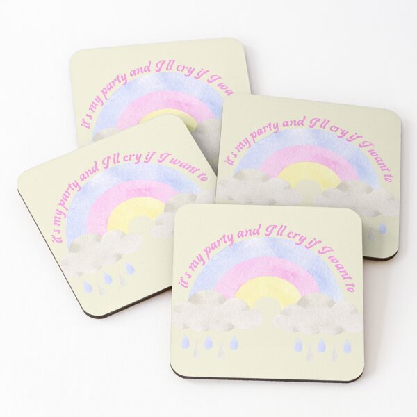 Item preview, it's my party and i'll cry if i want to rainbow designed and sold by HematiteDesign.