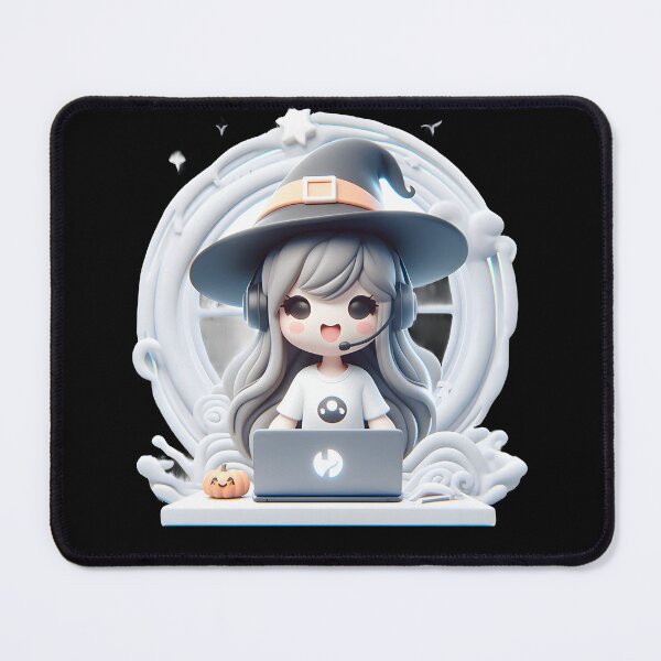 Item preview, Cute Witch as Tech Support Agent designed and sold by Mechanical-Artt.
