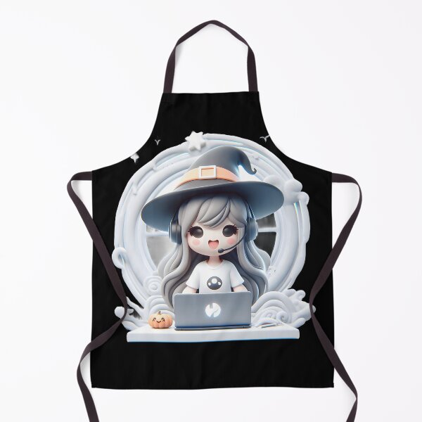 Item preview, Cute Witch as Tech Support Agent designed and sold by Mechanical-Artt.