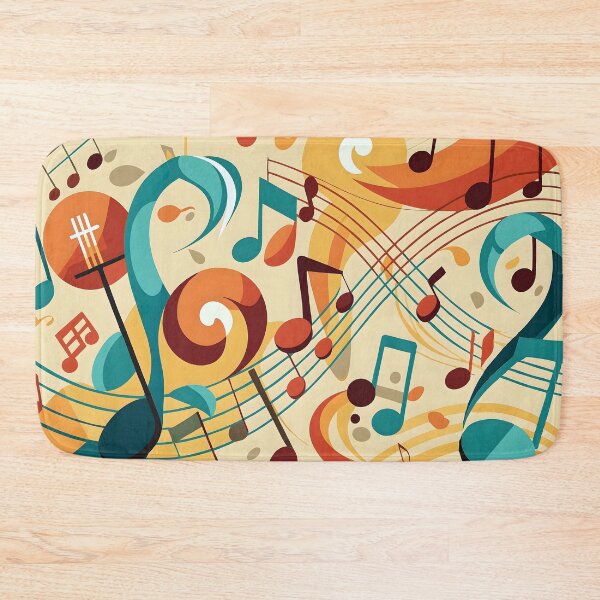 Item preview, Dynamic Colorful Music Notes Rhythm Melodies Abstract Art Design designed and sold by Rostislav Bouda.