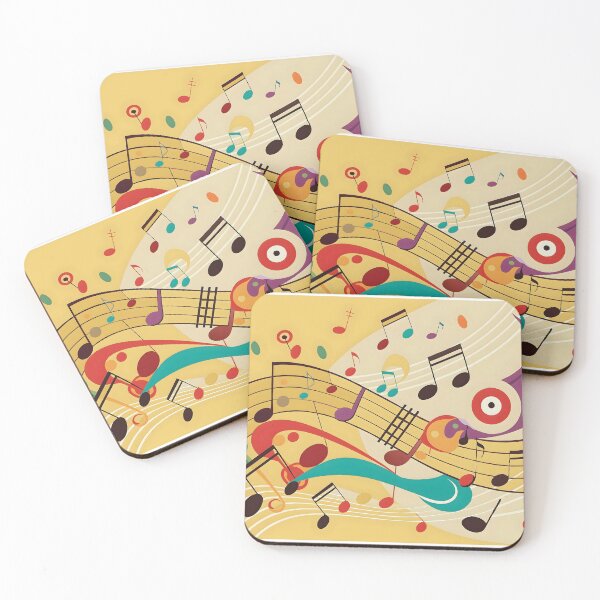 Item preview, Colorful Musical Notes Vibrant Rhythm Dynamic Melody Artistic Expression designed and sold by Rostislav Bouda.