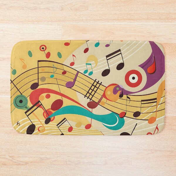 Item preview, Colorful Musical Notes Vibrant Rhythm Dynamic Melody Artistic Expression designed and sold by Rostislav Bouda.
