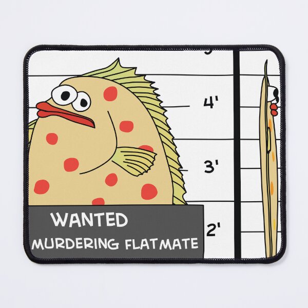 Item preview, Wanted for murdering flatmate designed and sold by Bren-Cartoons.
