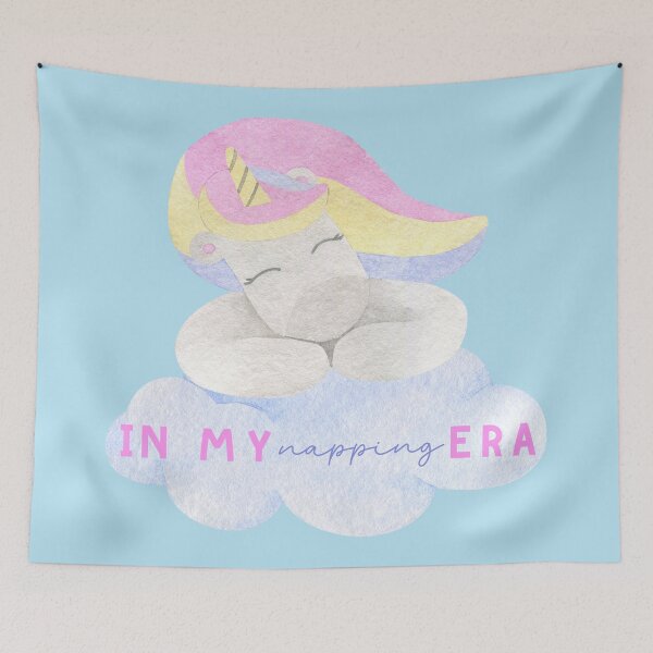Item preview, in my napping era cute pastel unicorn designed and sold by HematiteDesign.