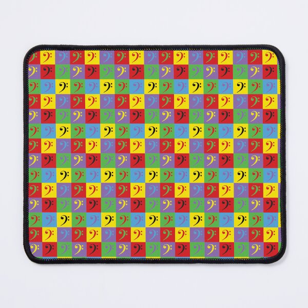 Item preview, Bass Clef Music Colorful Rainbow Pattern designed and sold by ValeriesGallery.