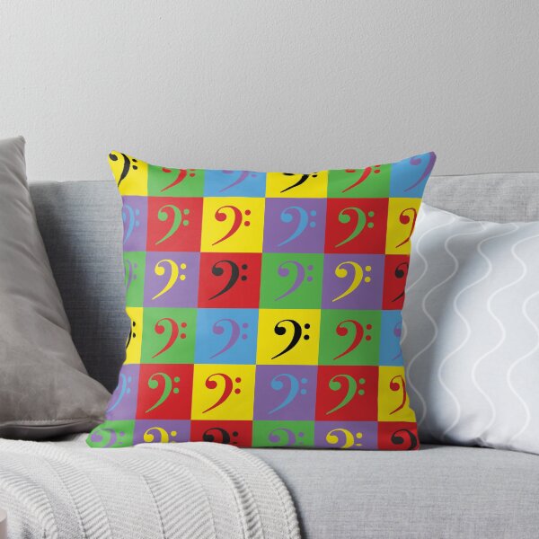 Item preview, Bass Clef Music Colorful Rainbow Pattern designed and sold by ValeriesGallery.