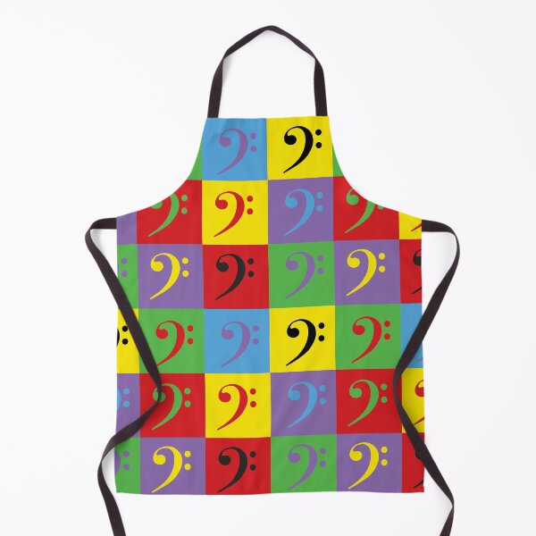 Item preview, Bass Clef Music Colorful Rainbow Pattern designed and sold by ValeriesGallery.