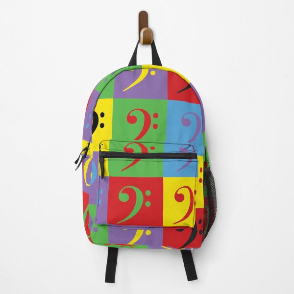Item preview, Bass Clef Music Colorful Rainbow Pattern designed and sold by ValeriesGallery.