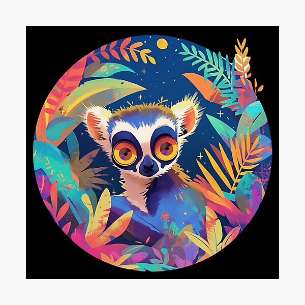 Item preview, Lemur // Ape // Monkey // Madagascar // Colorful designed and sold by SMARTKIT  DESIGNAGENCY.