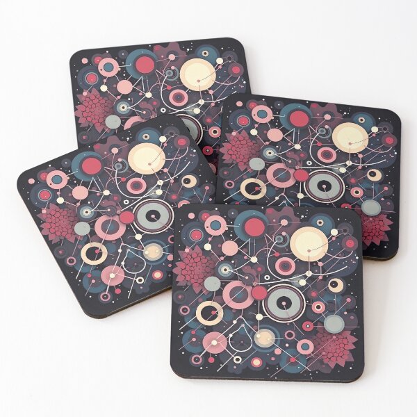 Item preview, Mid-Century Dreamscape: A Kaleidoscope of Circles and Colors designed and sold by marvinismyname.