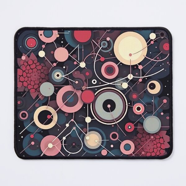 Item preview, Mid-Century Dreamscape: A Kaleidoscope of Circles and Colors designed and sold by marvinismyname.