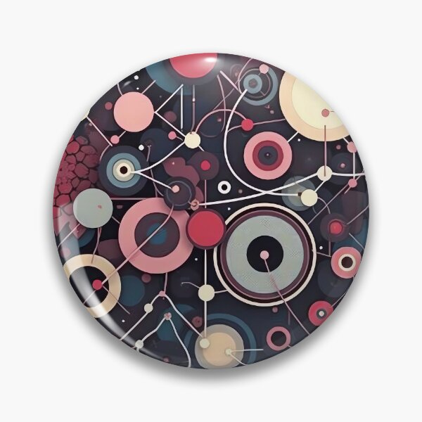 Item preview, Mid-Century Dreamscape: A Kaleidoscope of Circles and Colors designed and sold by marvinismyname.