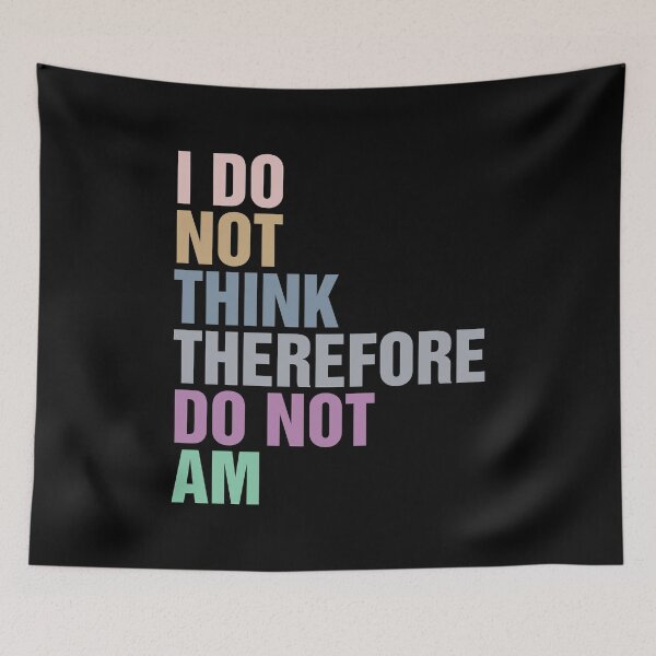 Item preview, I do not think therefore i do not am Classic T-Shirt designed and sold by ouaredi.