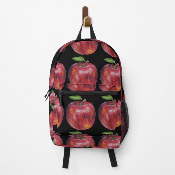 Item preview, Red apple pattern on Black designed and sold by EstelleCress.