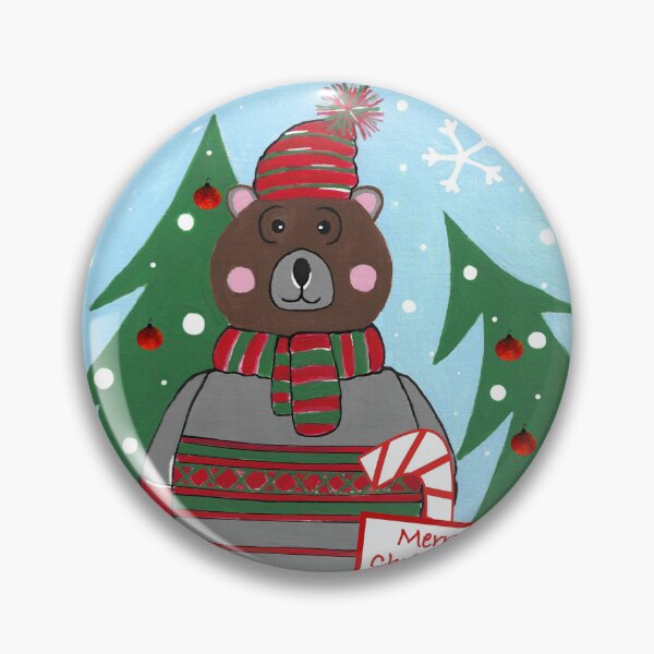 Item preview, Festive Brown Bear designed and sold by Sartoris Art.