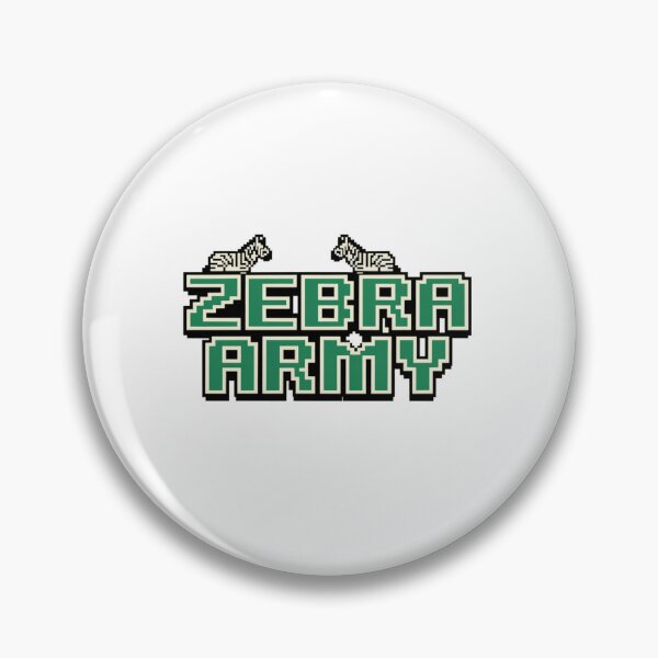 Item preview, Zebra Army: Striped Warriors designed and sold by 8bitdecalworld.