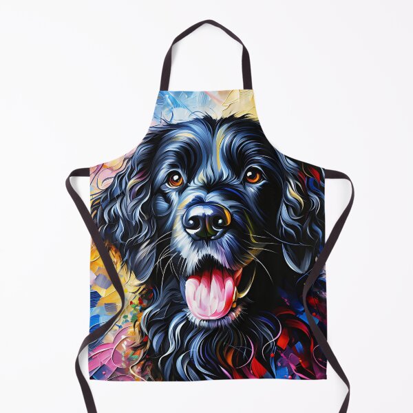 Item preview, Curly-Coated Retriever Dog Portrait Acrylic Art Print Pet Portrait Gifts for Dog Lovers designed and sold by Puppy Puzzles Plus.