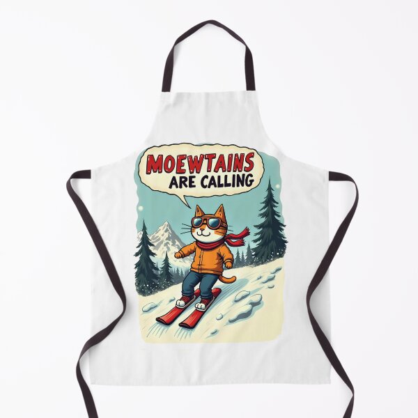Item preview, Moewtains Are Calling, Ski And Cat Lover Paradise designed and sold by kjp-design.