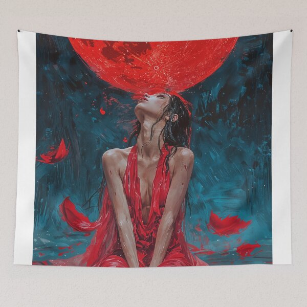 Item preview, Beneath the Crimson Moon designed and sold by oanaunciuleanu.