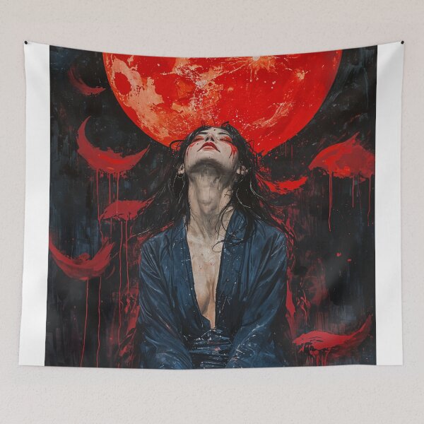 Item preview, Beneath the Crimson Moon designed and sold by oanaunciuleanu.