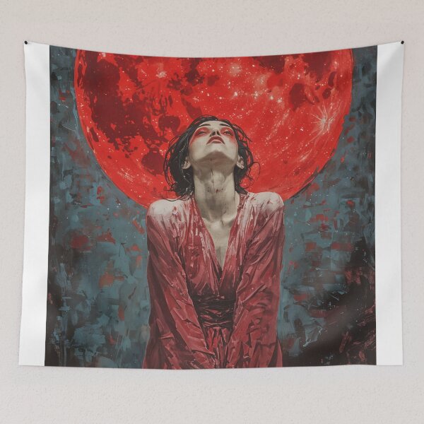 Item preview, Beneath the Crimson Moon designed and sold by oanaunciuleanu.
