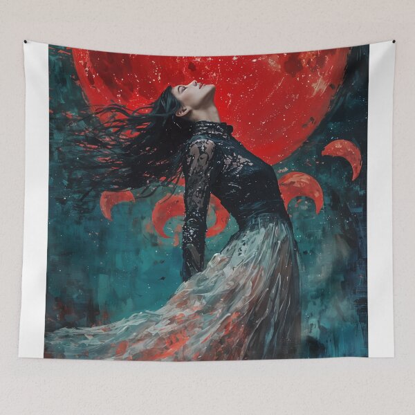 Item preview, Beneath the Crimson Moon designed and sold by oanaunciuleanu.