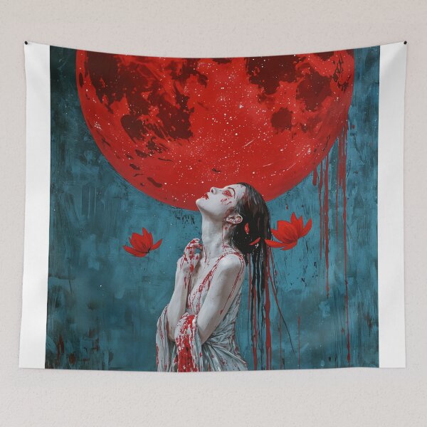 Item preview, Beneath the Crimson Moon designed and sold by oanaunciuleanu.