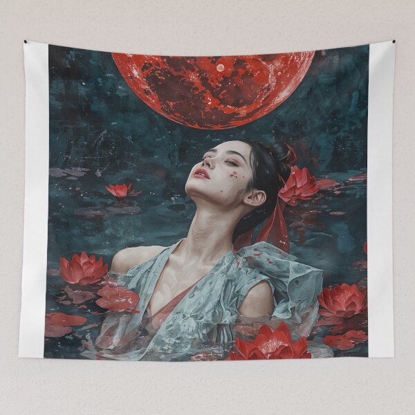 Item preview, Beneath the Crimson Moon designed and sold by oanaunciuleanu.