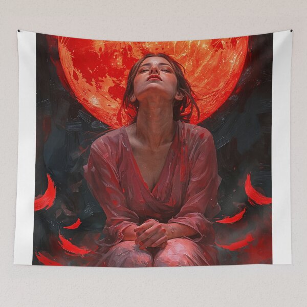 Item preview, Beneath the Crimson Moon designed and sold by oanaunciuleanu.