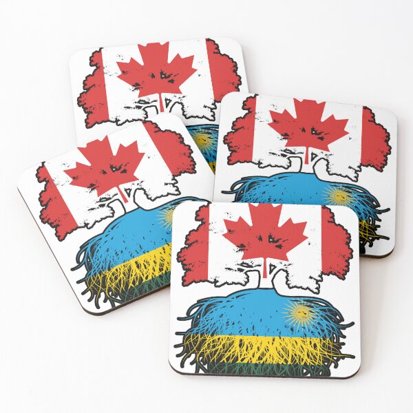 Item preview, Rwanda Rwandan Canadian Canada Tree Roots Flag designed and sold by FlagX.