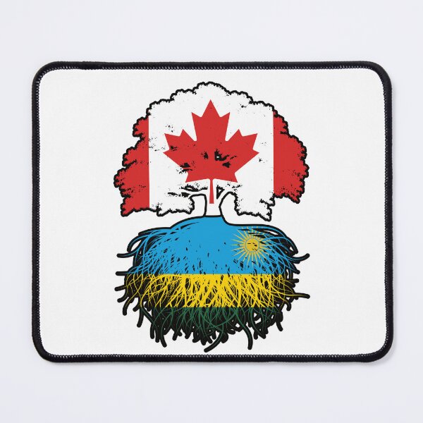 Item preview, Rwanda Rwandan Canadian Canada Tree Roots Flag designed and sold by FlagX.