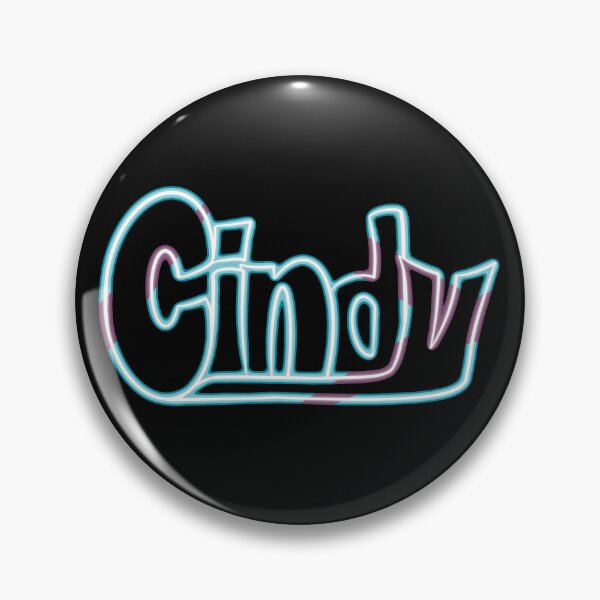 Item preview, Cindy Name Neon Style Blue and Purple designed and sold by AloraDawnEve.