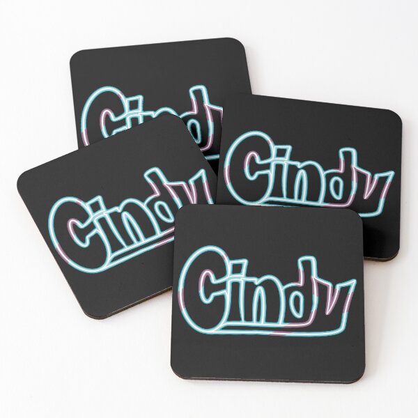 Item preview, Cindy Name Neon Style Blue and Purple designed and sold by AloraDawnEve.