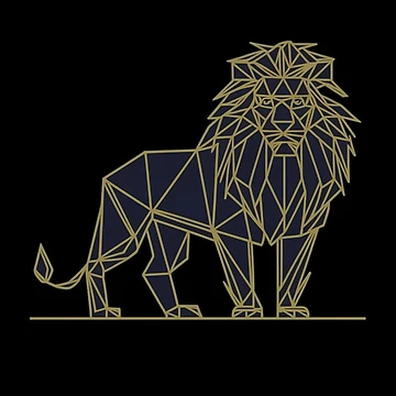 Artwork thumbnail, Geometric Lion by CosmicFreedom9