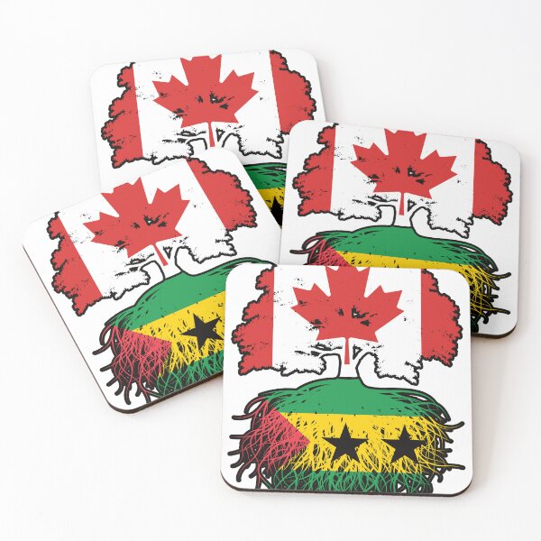 Item preview, Sao Tome and Principe Sao Tomean Canadian Canada Tree Roots Flag designed and sold by FlagX.