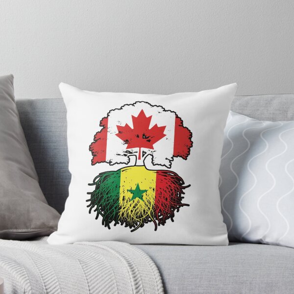 Item preview, Senegal Senegalese Canadian Canada Tree Roots Flag designed and sold by FlagX.