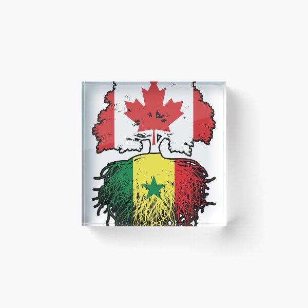 Item preview, Senegal Senegalese Canadian Canada Tree Roots Flag designed and sold by FlagX.