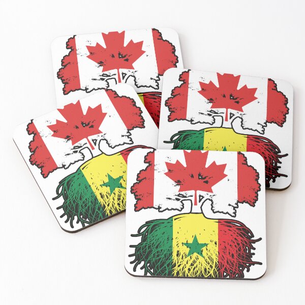Item preview, Senegal Senegalese Canadian Canada Tree Roots Flag designed and sold by FlagX.