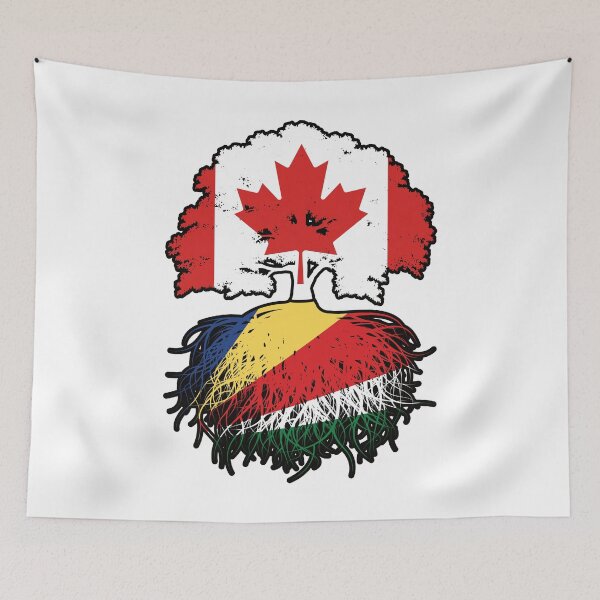 Item preview, Seychelles Seychellois Canadian Canada Tree Roots Flag designed and sold by FlagX.