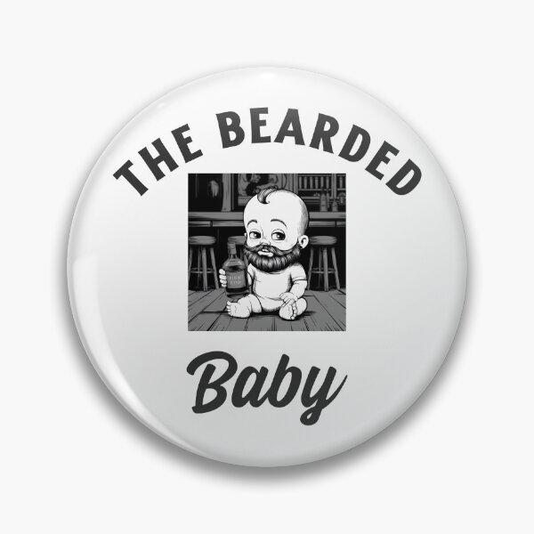 Item preview, El bebé barbudo designed and sold by FunkyCatDesigns.