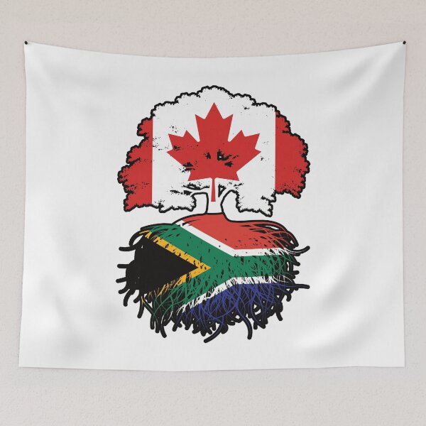 Item preview, South Africa South African Canadian Canada Tree Roots Flag designed and sold by FlagX.