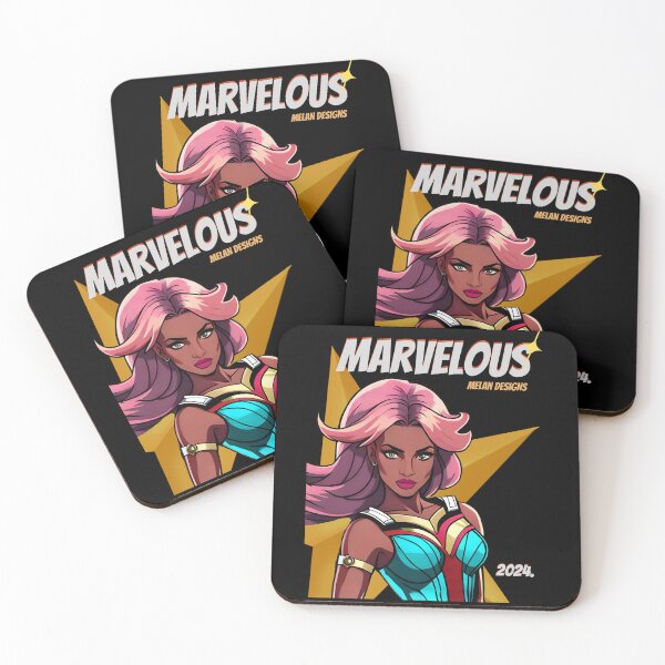 Item preview, Superhero Woman Marvelous 2024 Pink Hair Comic Book designed and sold by Melan Designs.