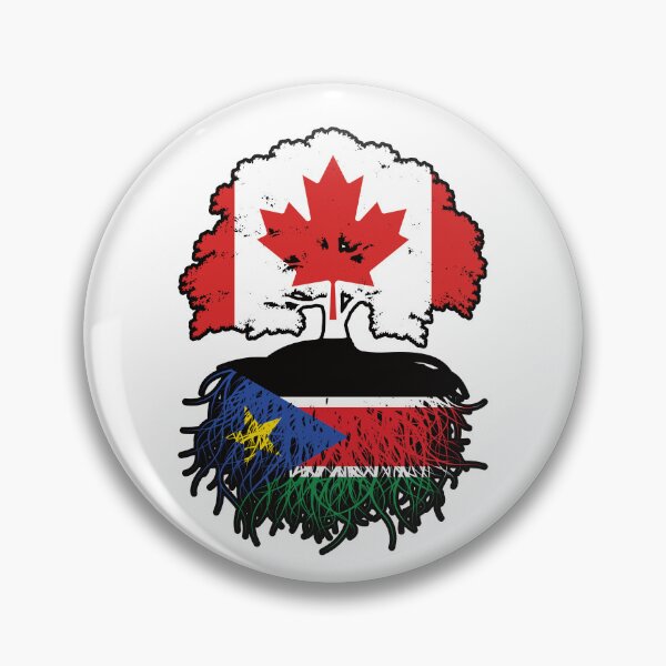 Item preview, South Sudan South Sudanese Canadian Canada Tree Roots Flag designed and sold by FlagX.