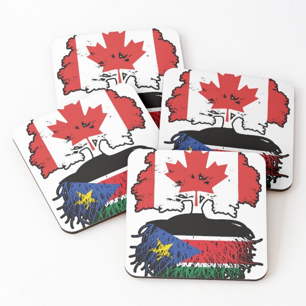 Item preview, South Sudan South Sudanese Canadian Canada Tree Roots Flag designed and sold by FlagX.