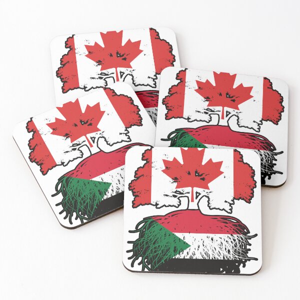 Item preview, Sudan Sudanese Canadian Canada Tree Roots Flag designed and sold by FlagX.