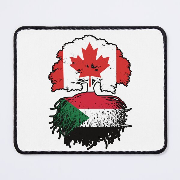 Item preview, Sudan Sudanese Canadian Canada Tree Roots Flag designed and sold by FlagX.